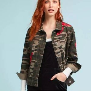Anthropologie Pilcro Camo Jacket Size Large